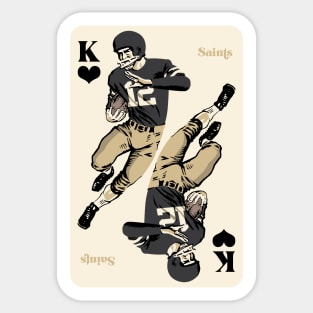 New Orleans Saints King of Hearts Sticker